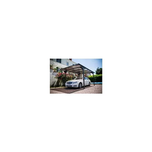Carport en aluminium à toit plat livré Foresta Bois - 14,70 m²