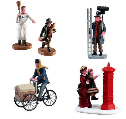 Figurine pour village de Noël Lemax Caddington Résident