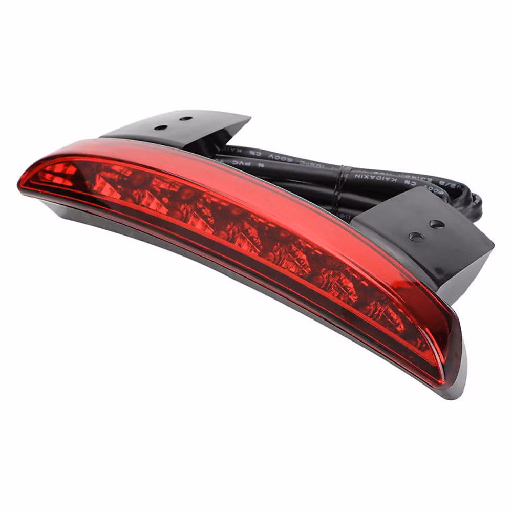 BASHLWUA 1 pièce (couleur : rouge) feu arrière LED rouge universel pour garde-boue de moto – feu de freinage, clignotant