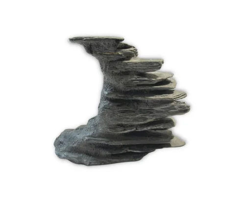 Décoration pour aquarium coloris gris Gioiashrimp OvooStone - Taille S