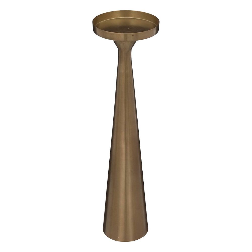 Bougeoir en métal H41cm doré – Atmosphera Créateur d'intérieur