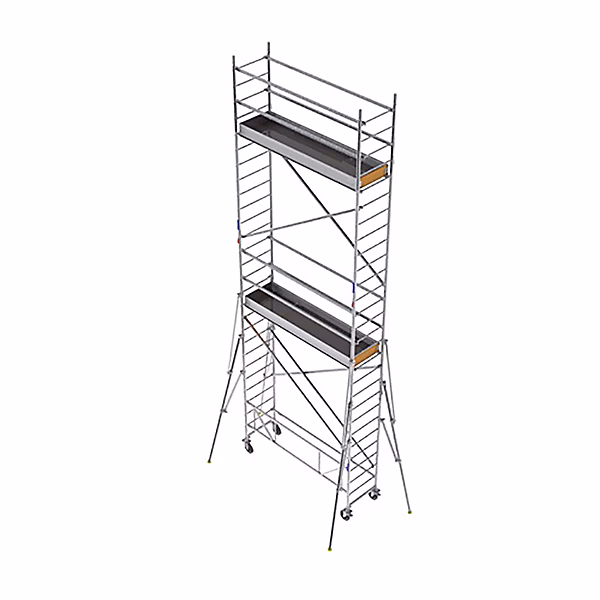 Echafaudage roulant alu – Hauteur de travail max 8.30m, ECS620T
