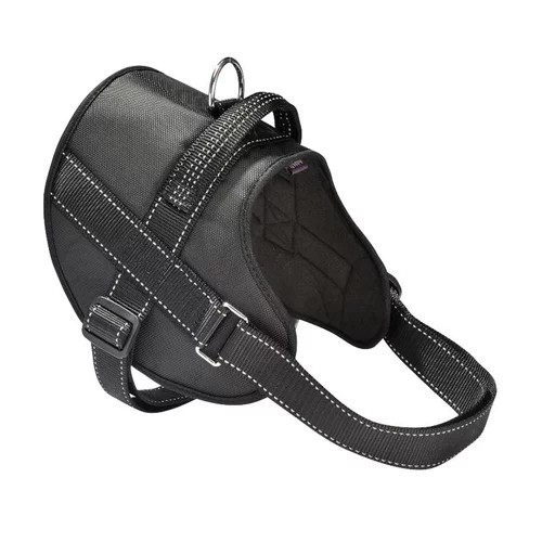 Harnais pour chien coloris noir en polyester et nylon Bobby Easy Safe – Taille XS