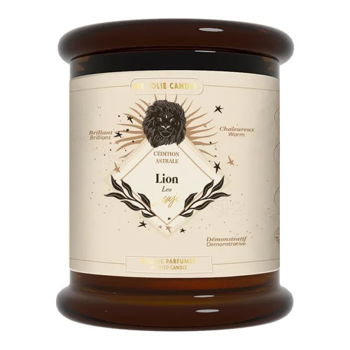 Bougie parfumée vanille clou de girofle My jolie Candle Astrale lion - 300 g