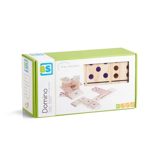 Jeu de dominos en bois coloré grand format