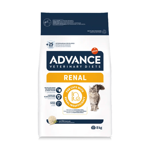 CROQUETTES CHAT ADVANCE® VETERINARY DIETS - RENAL - 8KG