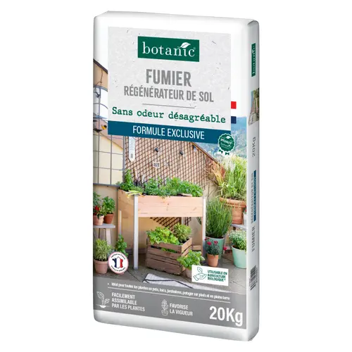 Fumier régénérateur de sol lombricomposté botanic® - 20 kg