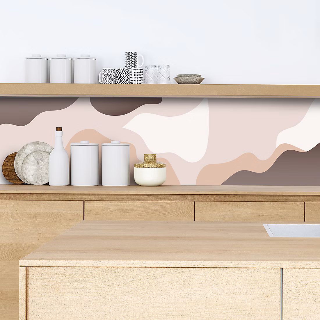 Crédence adhésive design abstrait 30 × 70 cm