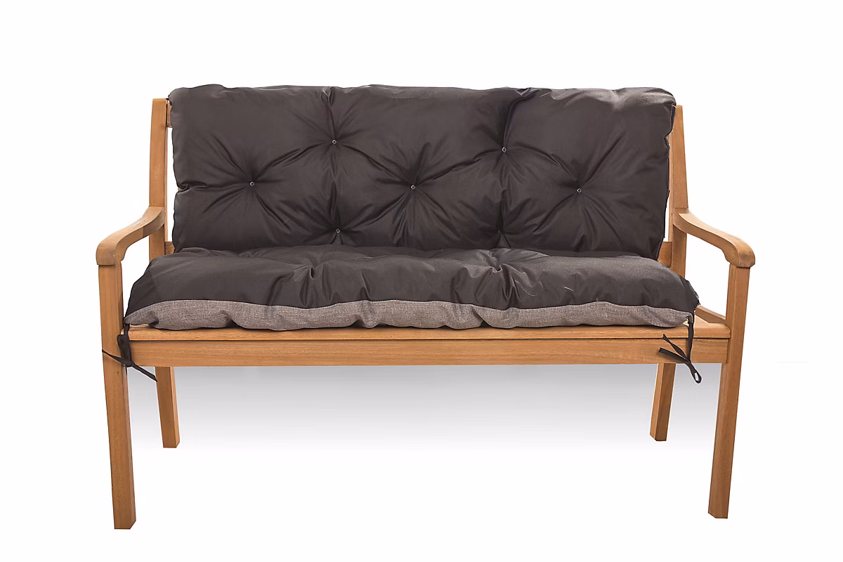 Coussin pour banc de jardin 110 × 50 × 40cm Noir coussin de banc extérieur – coussin de jardin, coussin de balançoire