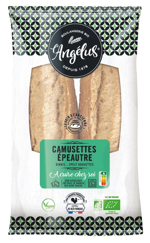 Camusettes à l'épeautre bio Angelus - 2 x 200 g
