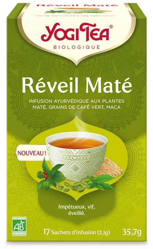 Tea réveil maté bio Yogi Tea - 17 sachets