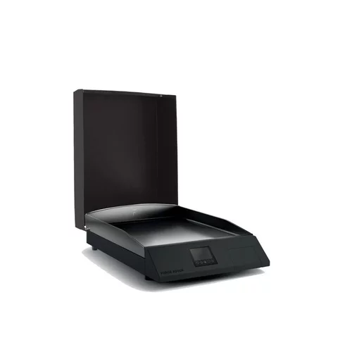 Plancha Cooking digitale capot intégré coloris noir en inox Forge Adour - 35,5 x 55 x 13,1 cm