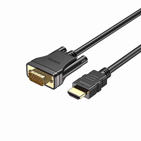 Equipement TV et multimédia – Câble HDMI vers VGA 2 mètres FULL HD UNITEK