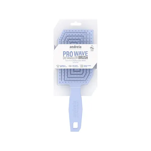 Brosse démêlante bleue pour les cheveux Pro wave Andreia