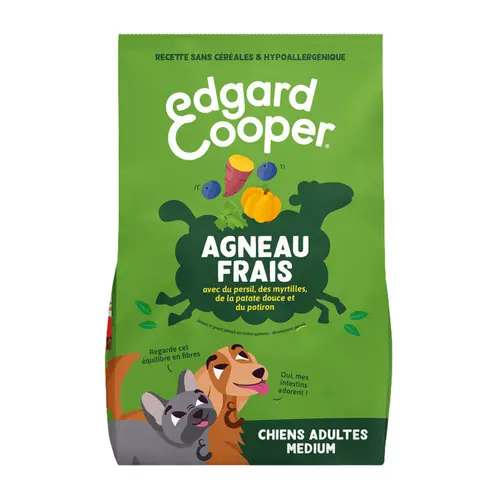 Croquettes pour chien adulte à l'agneau sans céréales Edgard & Cooper - 2,5 kg