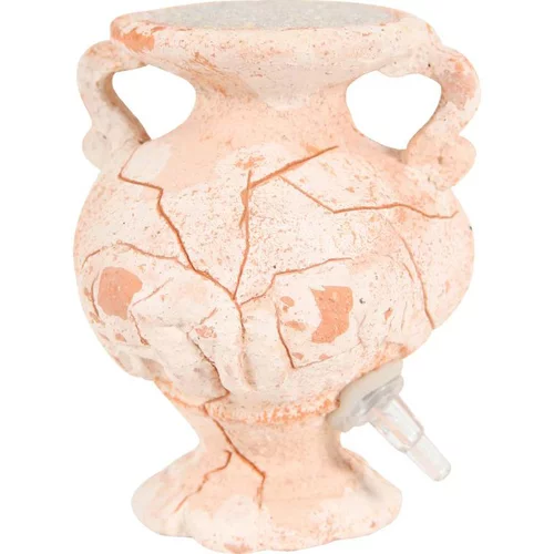 Amphore sablée éléphant beige avec diffuseur en céramique 6x6x6,5 cm