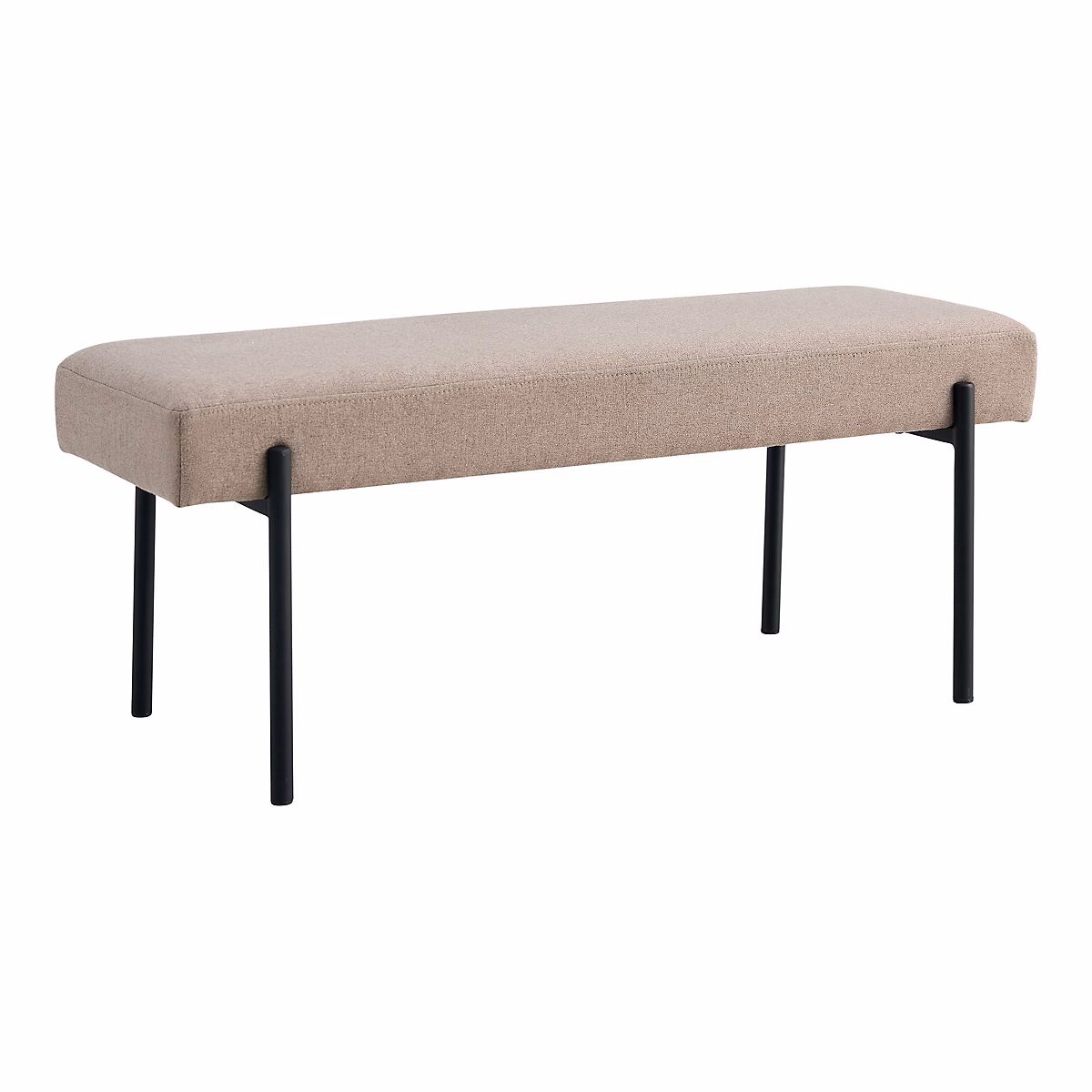 Banc Swindon en Pierre avec Pieds Noirs – 100 x 36 x 42 | 5 cm | Modèle HN1231