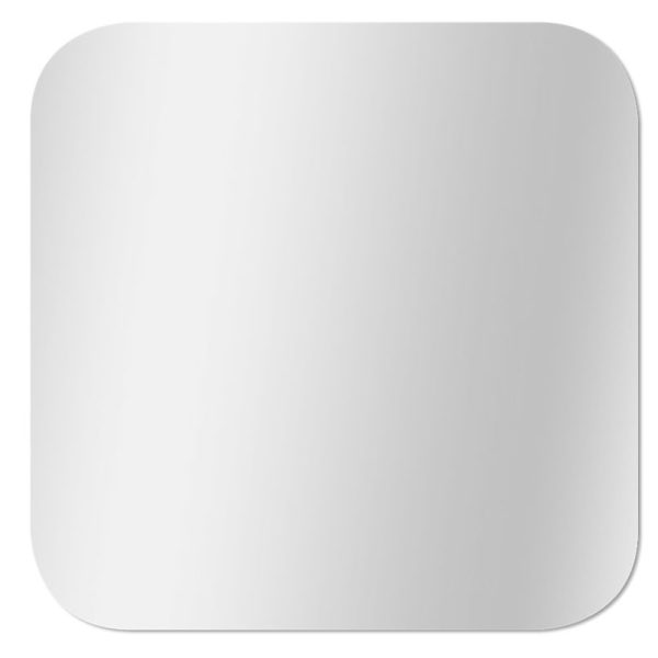 Miroir adhésif carré bords polis l.40 x H.40cm Mpglass | Miroir