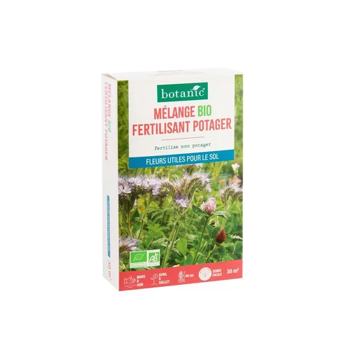 Mélange de graines fertilisant pour potager bio botanic® - graines à semer (30 m²)