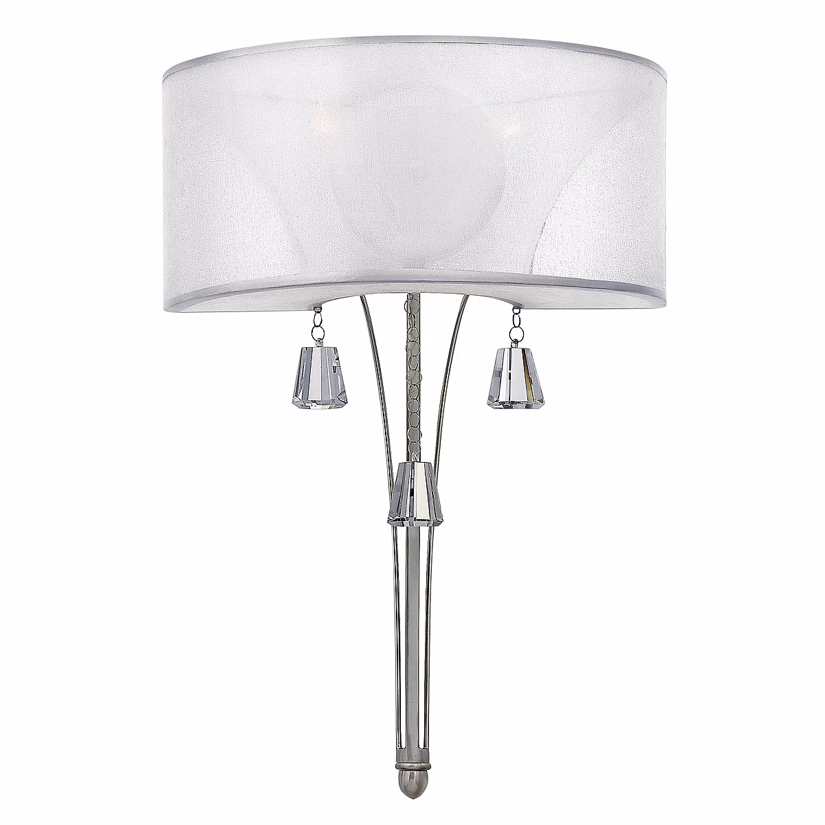 Elstead Mime | Applique murale d'intérieur à 2 ampoules – nickel brossé – E14
