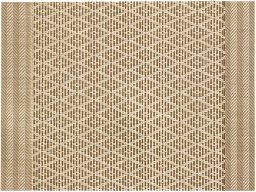Set de table bicolore PVC et polyester camel Kadra - 45 x 33 cm