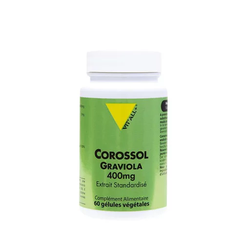 Extrait standardisé de corossol - graviola en boite de 500 mg
