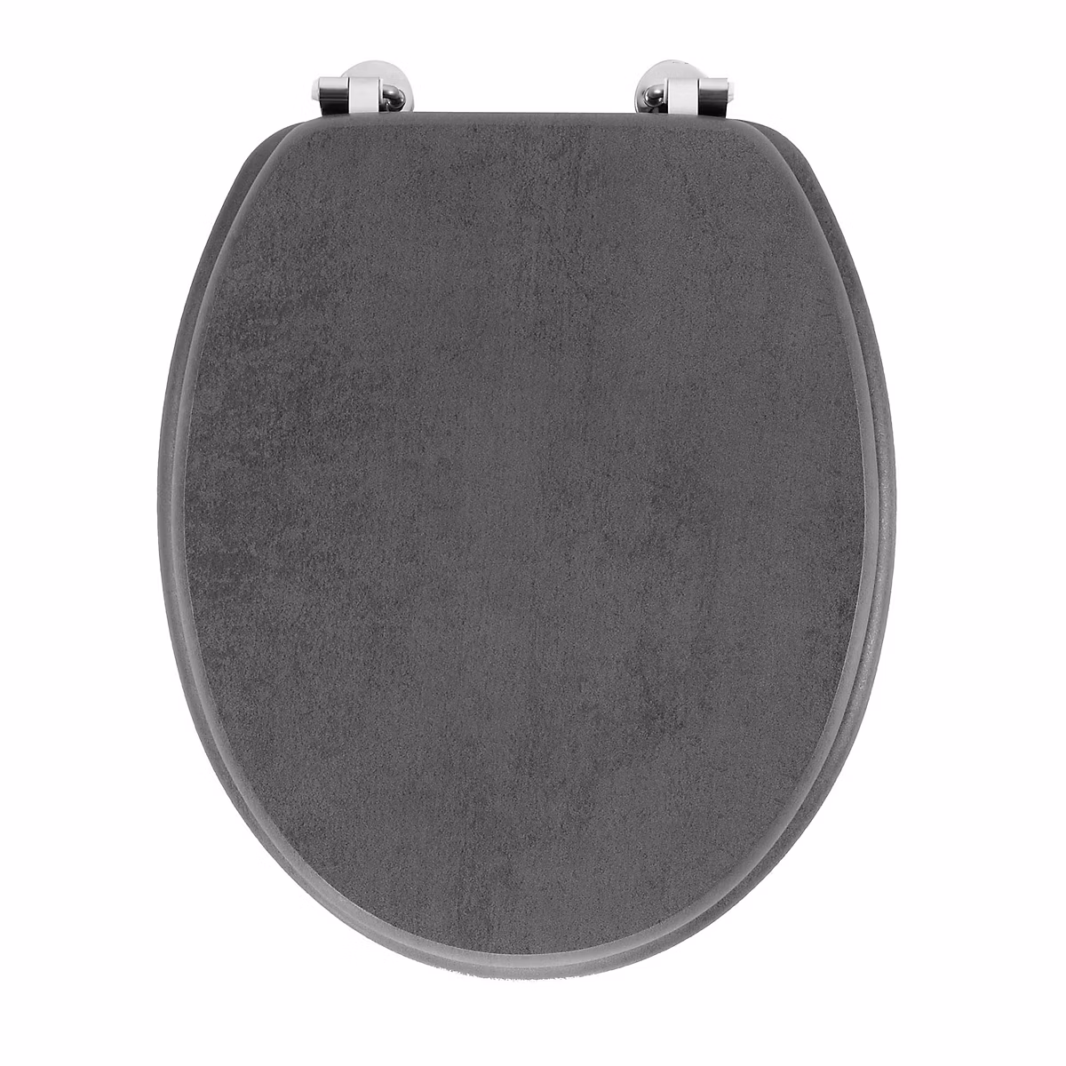 Abattant wc – Effet béton (46 × 37 cm, Gris)