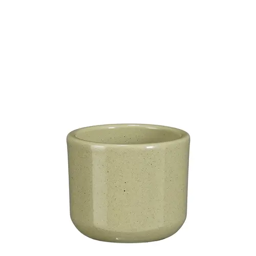 Pot rond coloris vert en céramique Fedor Mica Decorations - 7 x Ø 7 cm