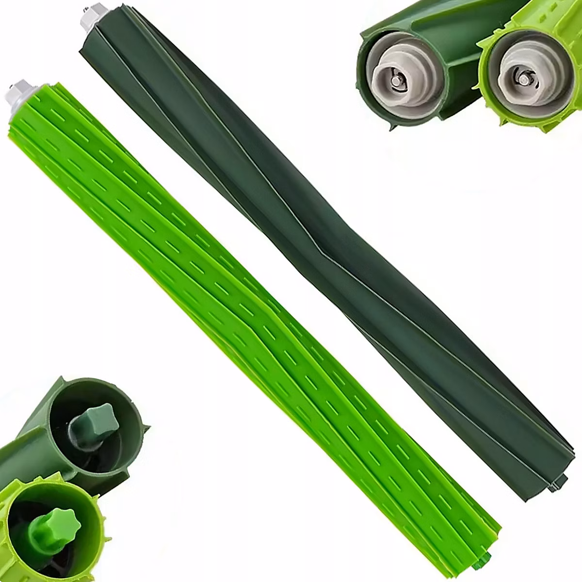 Brosses Principales de Rechange pour iRobot Roomba S9 S9+ – Lot 2 Rouleaux en Caoutchouc 252 MM, Montage sans Outils