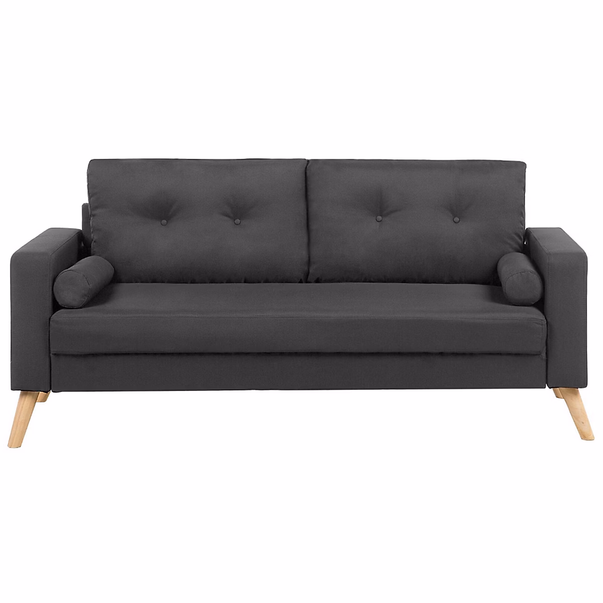 Canapé 2 places KALMAR Tissu Gris foncé – Réf. MFSAZGGQL9615626774