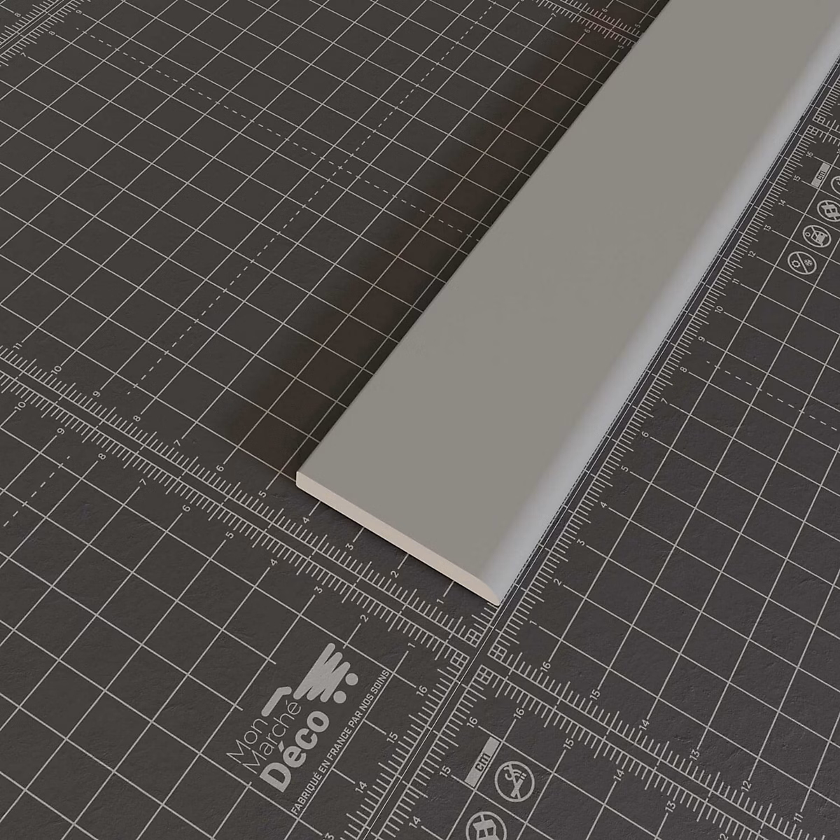 Champlat PVC Cellulaire 45 mm – Longueur 1 m, Gris