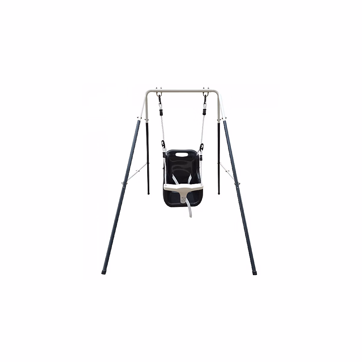 Jeux et loisirs – AXI Metal Baby Balancoire avec siege Anthracite cream