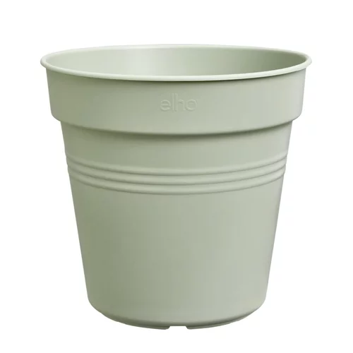 Pot de culture en polypropylène vert pierre Elho Green basics - Ø 15 x H 13,9 cm