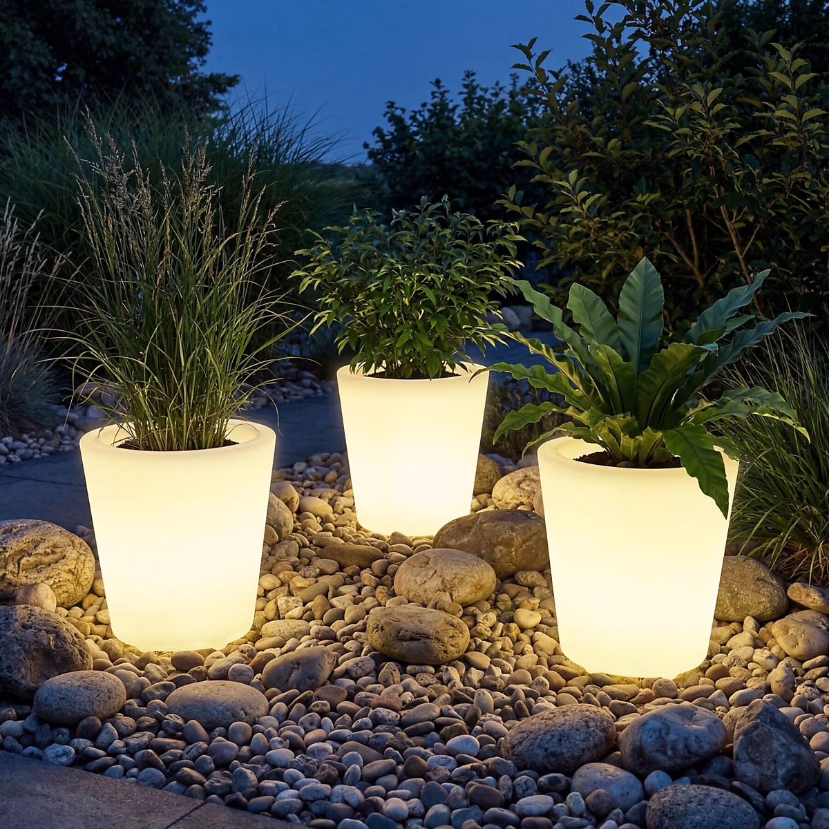 Cylindre lumineux LED Utilisé comme seau à champagne avec éclairage LED de 12 W 16 couleurs RGB et 5 modes d'éclairage – Réf. IMRCUEVHH6893299312