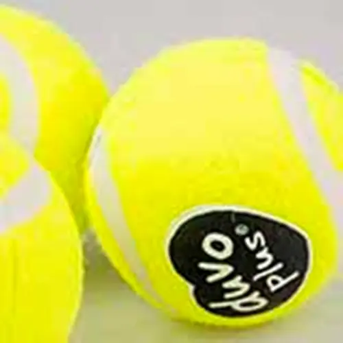 Jouet pour chien coloris jaune balle de tennis Duvoplus - Ø 6 cm