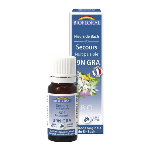 Complexe de secours nuit paisible en granules dans flacon de 10 ml