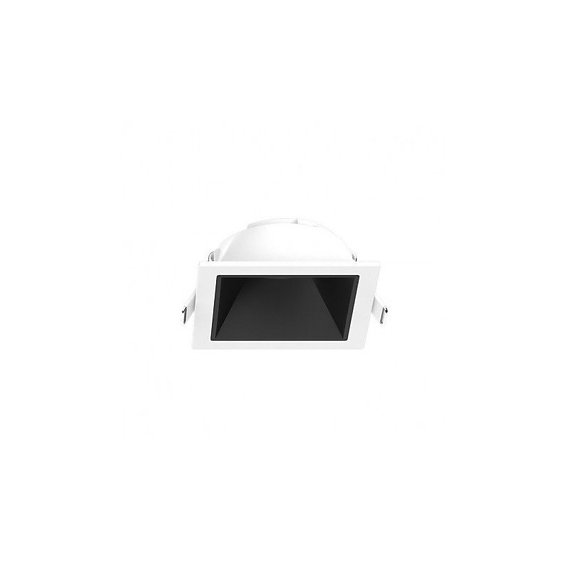 Collerette Basse Luminance IP20 82mmx82mm Blanc/Noir – perçage 68mmx68mm