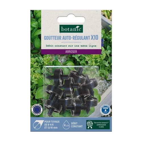 10 goutteurs auto-régulants 4L/h botanic® - Arrosage goutte à goutte
