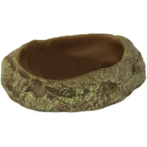 Bassin ou mangeoire pour terrarium coloris gris Reptile Planet Repti Dish - Taille S 10 x 3 x 7 cm