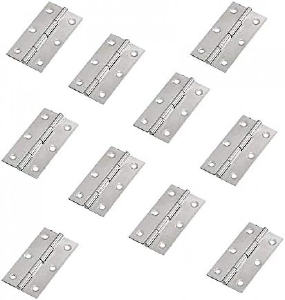 Quincaillerie de meuble – 24 pcs en acier inoxydable meubles de maison matériel Charnière de porte Long 44 mm x 34 mm