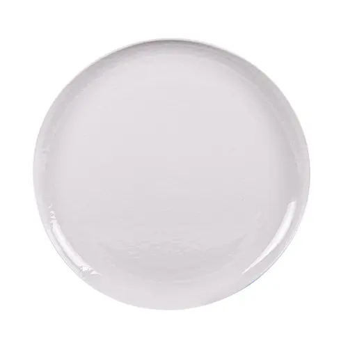 Assiette de présentation en porcelaine blanche Ecume - Ø 31 cm