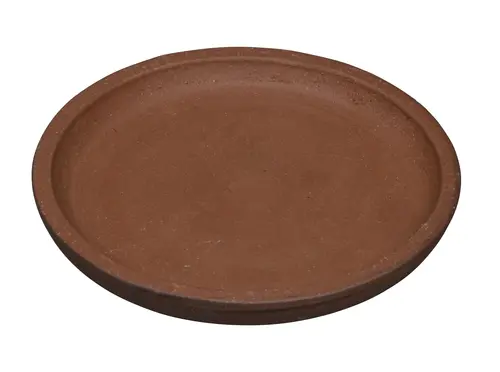 Soucoupe pour pot coloris rouge en terre recyclée - Ø 26 cm