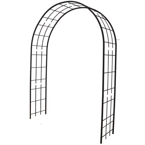 Arche double de jardin avec treillis en fer vieilli