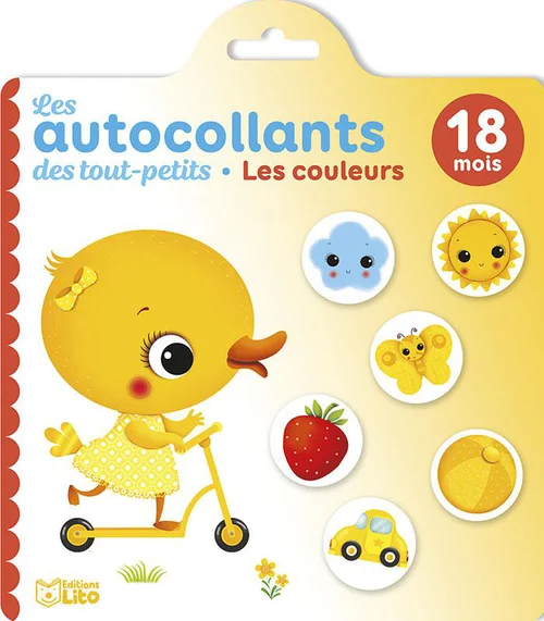 Livre d’autocollants "Le jardin" aux Éditions Lito collection Les autocollants des tout petits 18 mois