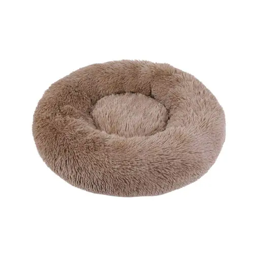 Corbeille ronde moelleuse pour chien coloris beige Wouapy - Ø 90 cm