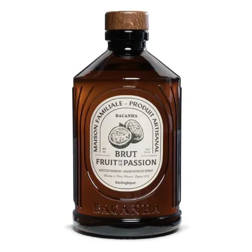 Sirop de fruit de la passion brut bio Bacanha - 400 ml