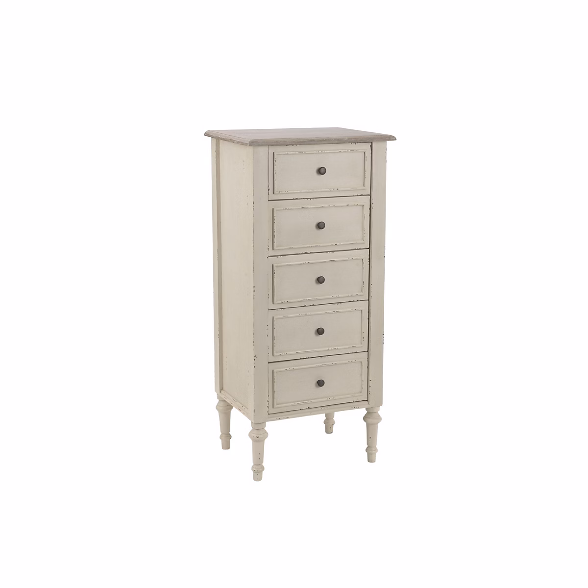 Chiffonnier baroque en bois 5 tiroirs – NEYLA