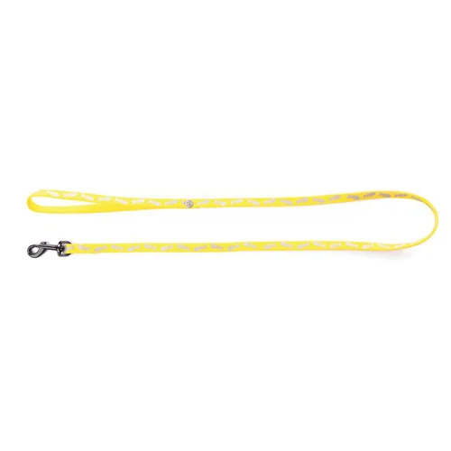 Laisse jaune pour chat Martin Sellier fluo fish - 10-100 cm
