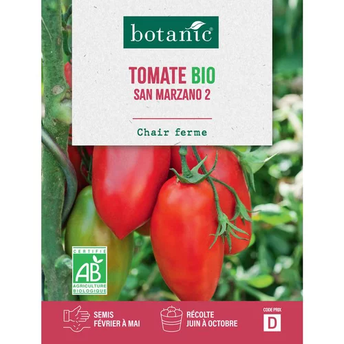 Graines de tomate san marzano bio botanic® - graines à semer