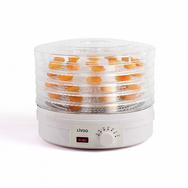 Déshydrateur – LIVOO, DOM202, 5 plateaux de dessiccation, thermostat, interrupteur